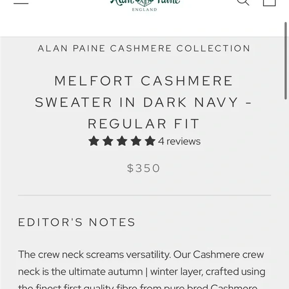 Vintage Cashmere Sweater - Picture 2 of 6